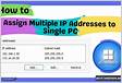 Assign Multiple IP Addresses Aliases to a Single NI